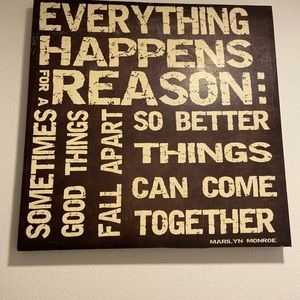 Quote painting 25” x 25”